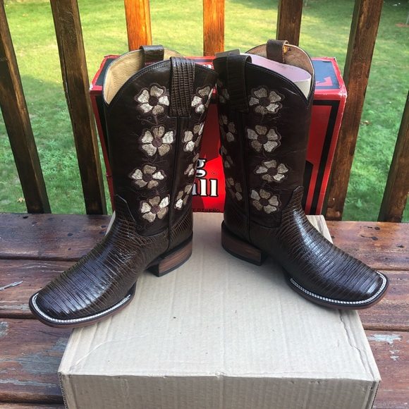 Big Bull Leather Cowgirl Boots Sz. 6.5 WB - Picture 3 of 15